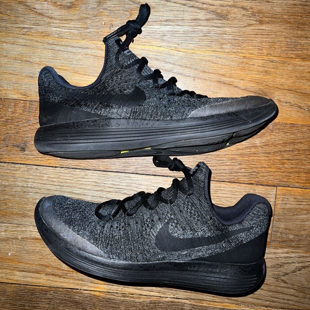 Nike ID By You x Unique Life Lunarepic Flyknit 2 Blackout Women Size 10.5/Men 9